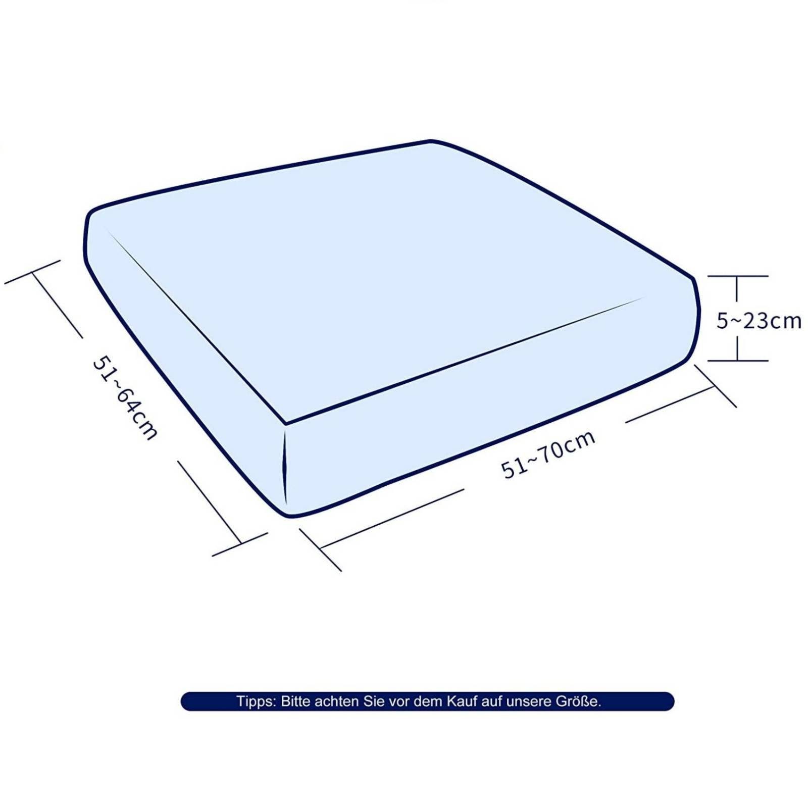 Stoff Sofahusse Sitzer Sofa 1/2/3 Sitzkissenbezug, Weiß SUBRTEX, Elastischer