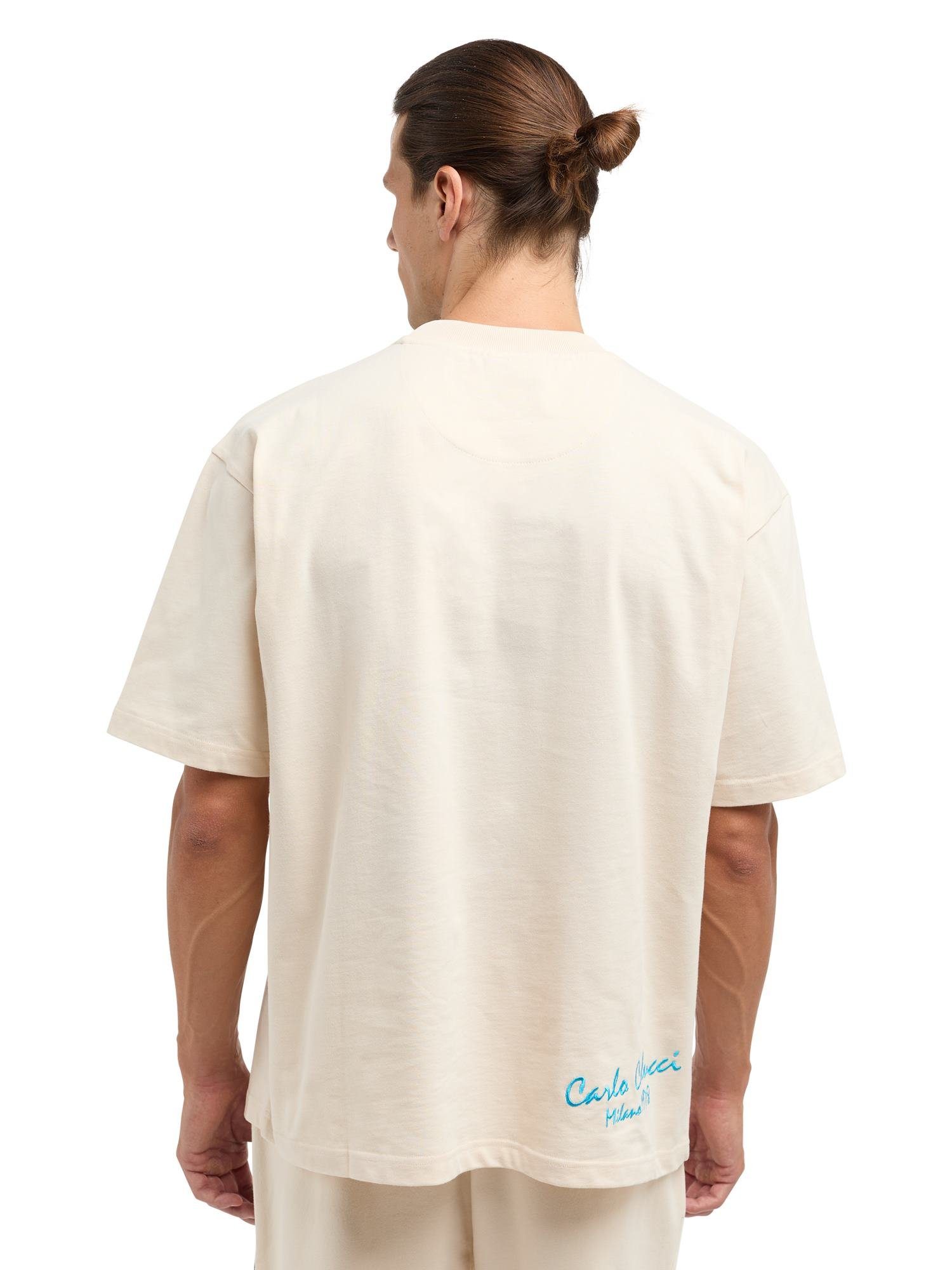 CARLO Tommaso De T-Shirt / Weiß Mehrfarbig COLUCCI