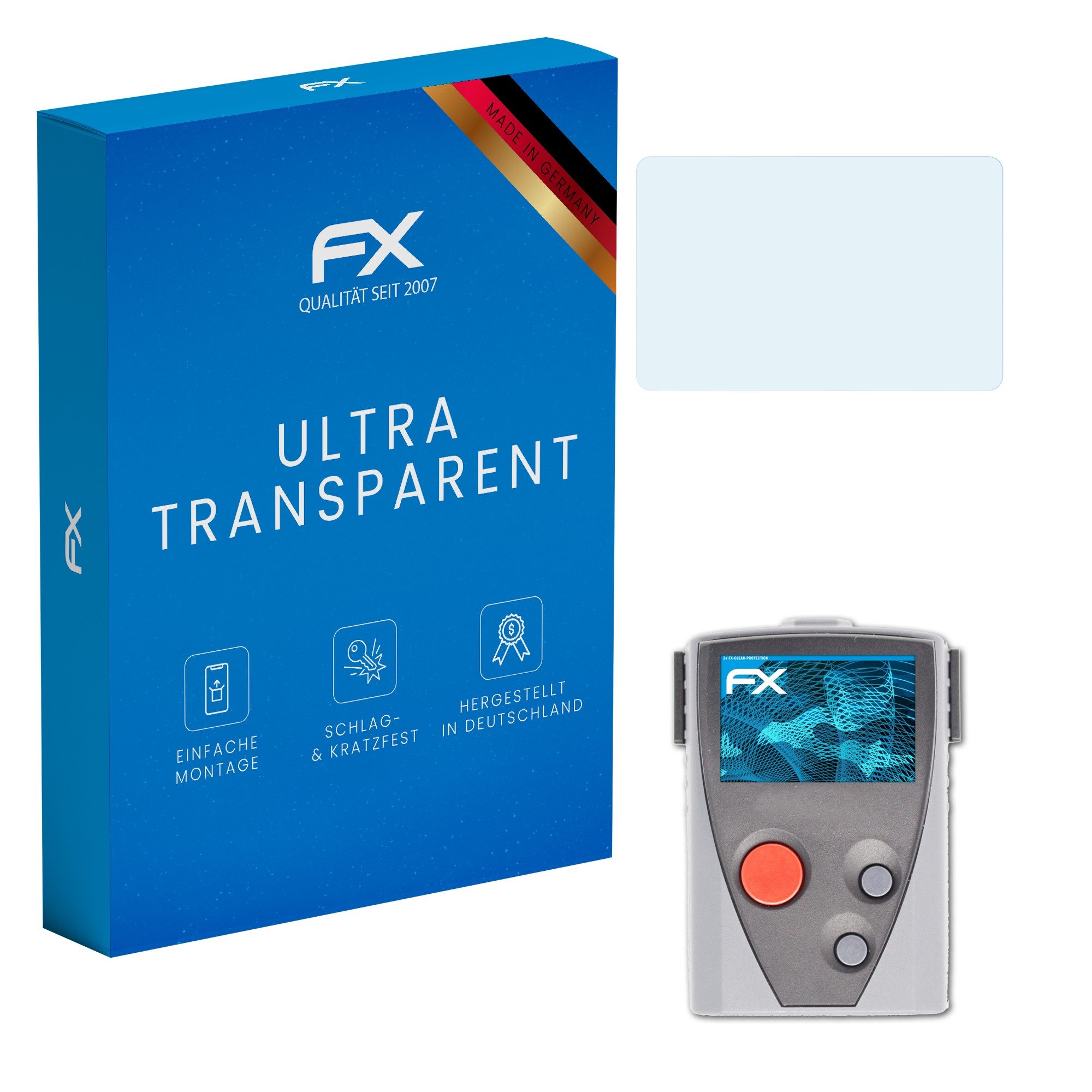 atFoliX Schutzfolie Displayschutz für Swissphone BOSS 935, (3 Folien), Ultraklar und hartbeschichtet