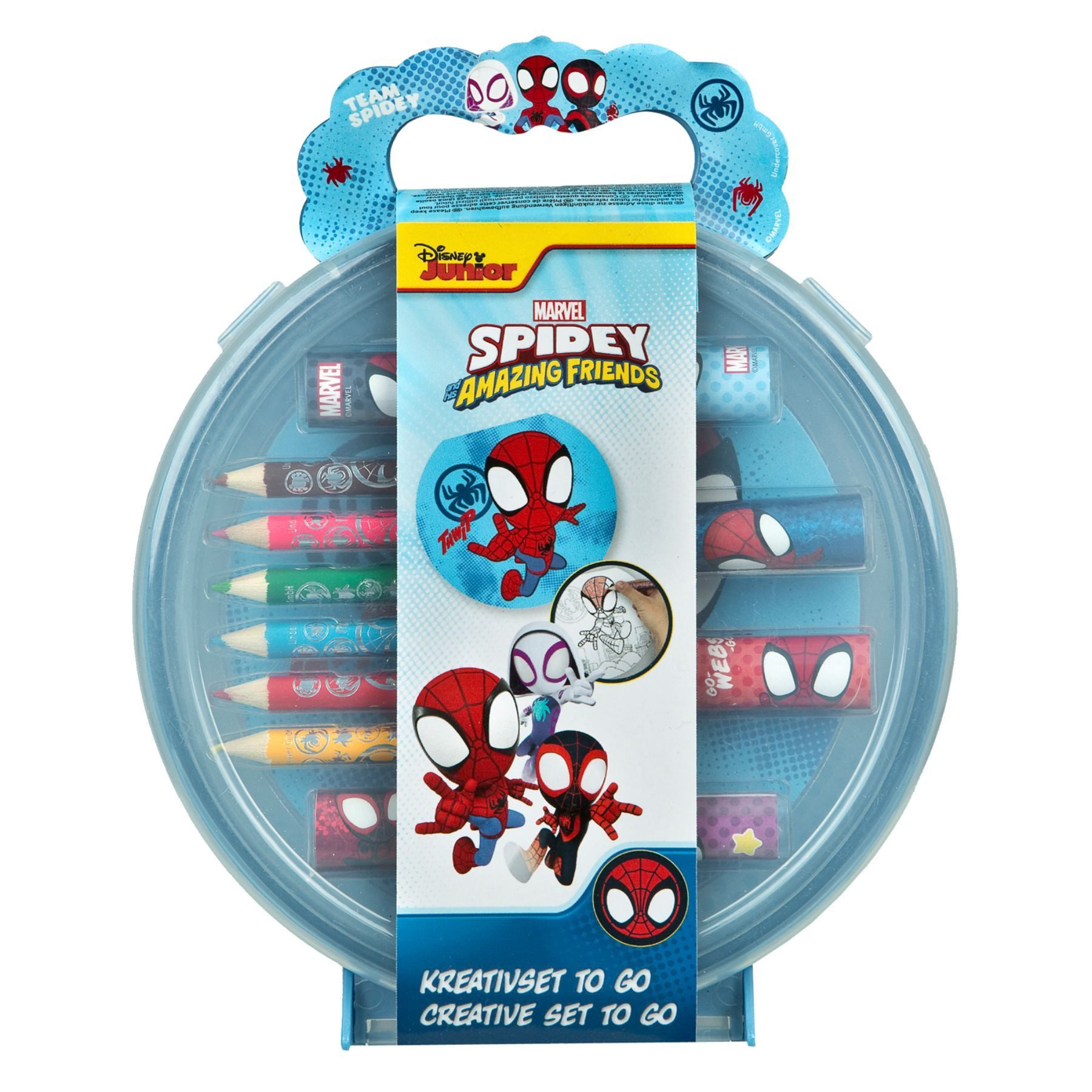 Spiderman Farbkasten Färbeset für Kinder für kreatives Malen und Basteln 16.5 × 3.8 × 20 cm