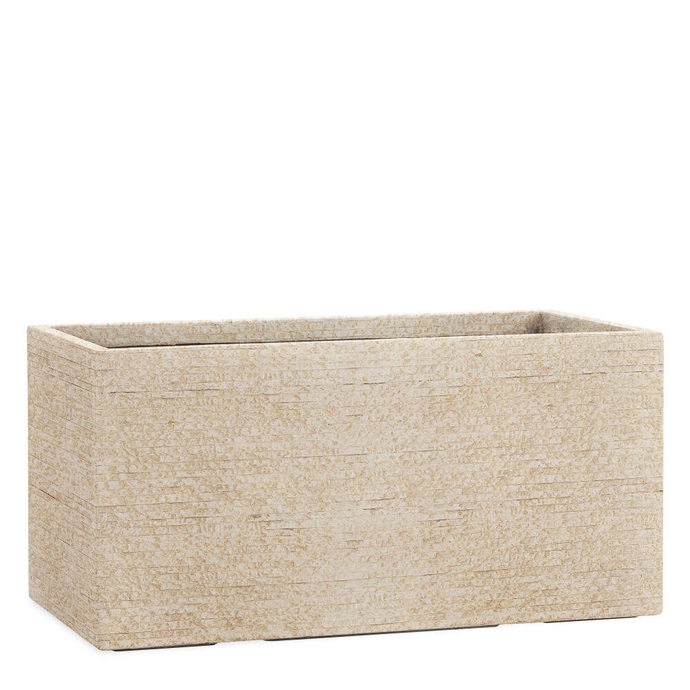 Pflanzwerk® Pflanzkübel TUB Premium Fiberglas Blumenkübel Frostbeständig mit Lotus-Effekt, Fiberglas - Handgefertigt - Rechteckig - Frostbeständig