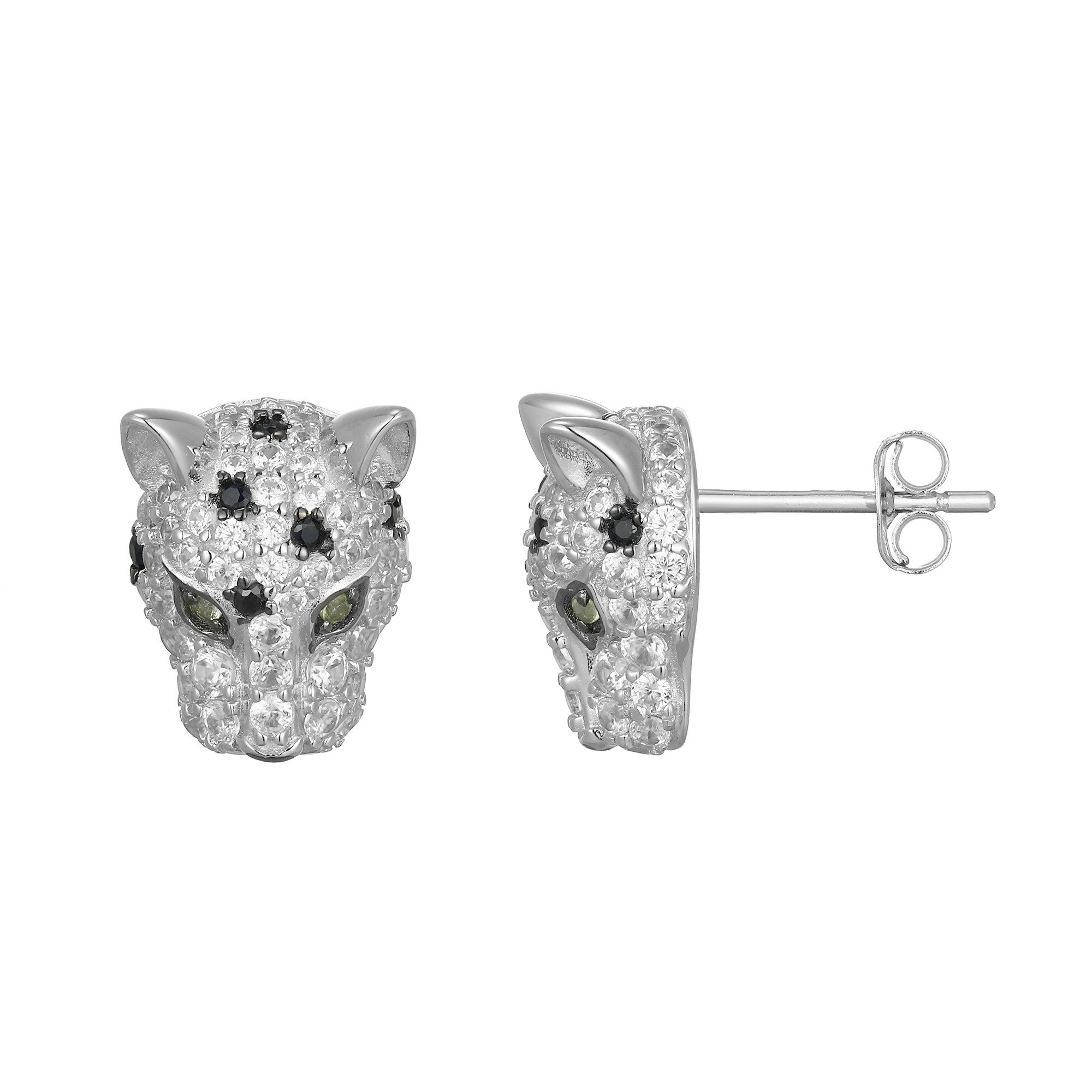 Cavill Ohrring-Set Cavill Ring Sterling Silber mit Pantherkopf 1,66 ct Zirkonia (2-tlg)