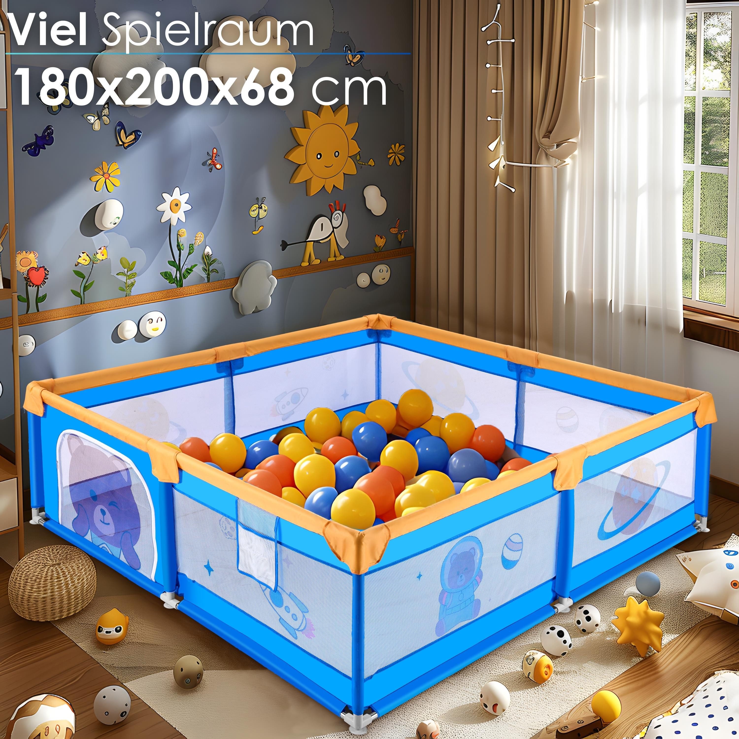 ecosa Laufgitter EO-5070 (Packung), Tolles Teddybären Raumschiff Design 180 günstig online kaufen