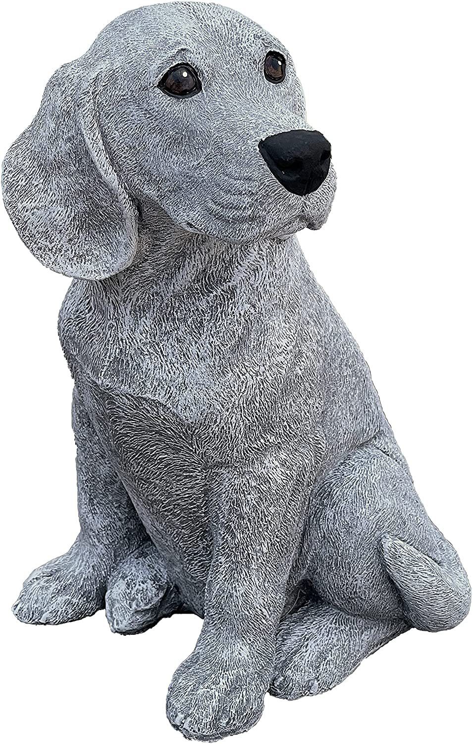 Hund Gartenfigur Beagle and groß Style Steinfigur Stone