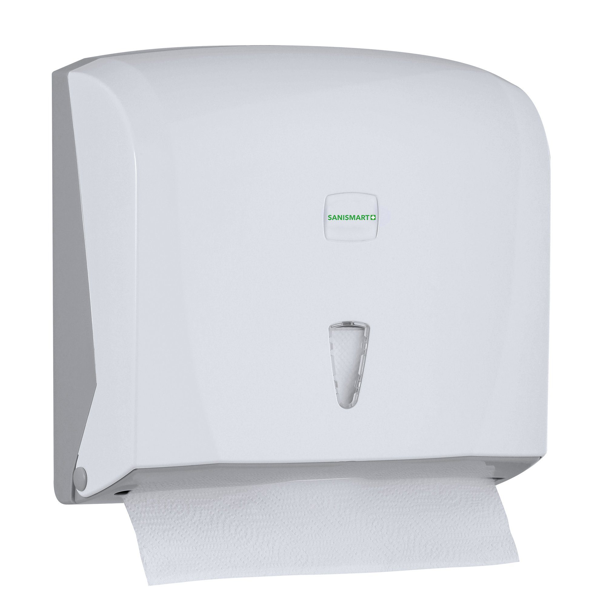 SANISMART Papierhandtuch SANISMART Handtuchspender SALVIA für 200 Blatt Z-Falz max. 24 cm