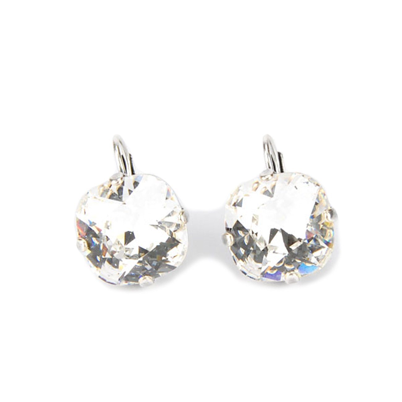 Krikor® Collection Paar Ohrhänger 9280 (Set, 2-tlg), Brisur-Ohrhänger mit Markenkristallen, antik versilbert