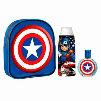 MARVEL Duft-Set Captain America Eau De Toilette Spray 50ml Set 3 Artikel