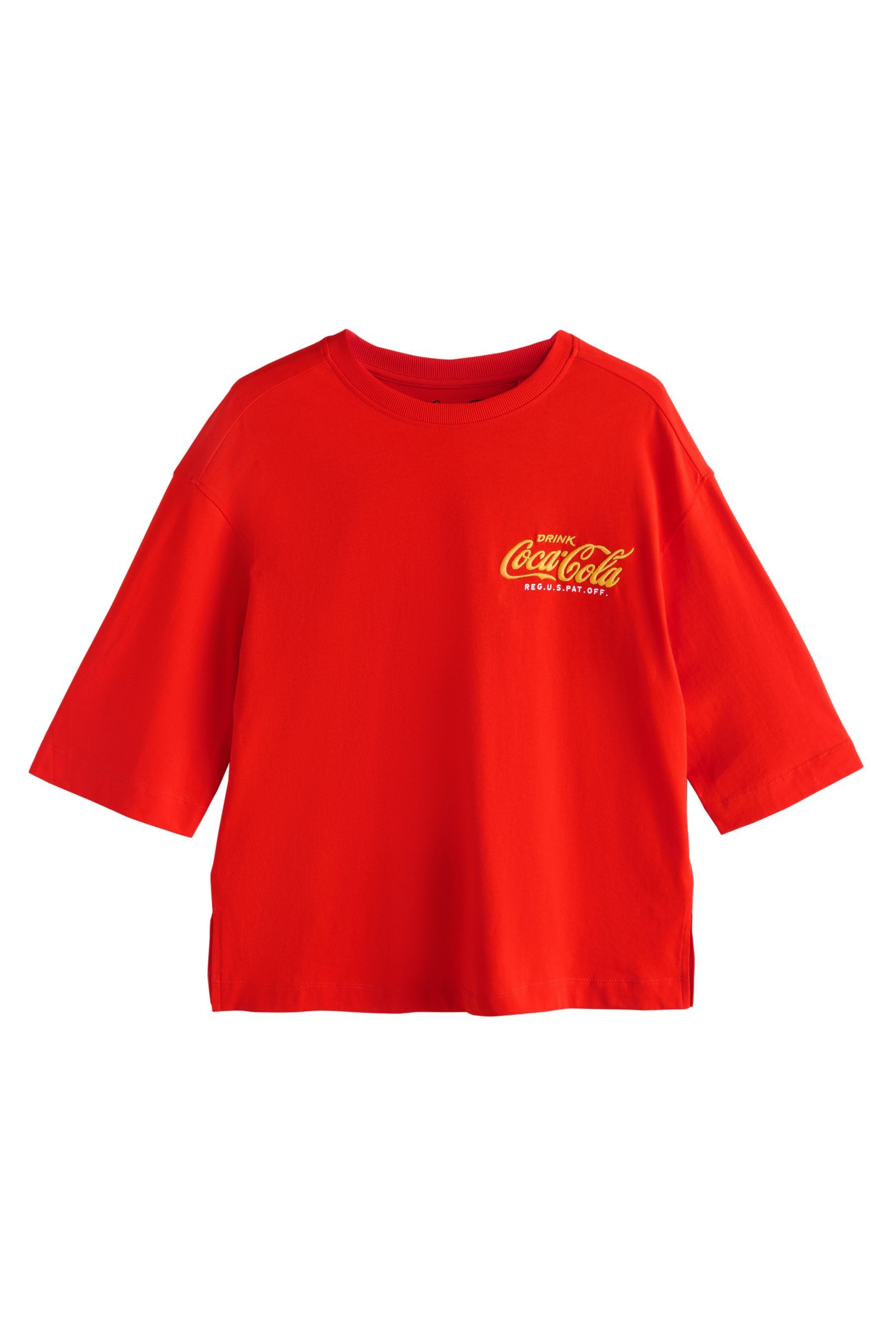 Next T-Shirt Lizenziertes Kurzarm-T-Shirt, Coca Cola (1-tlg) günstig online kaufen