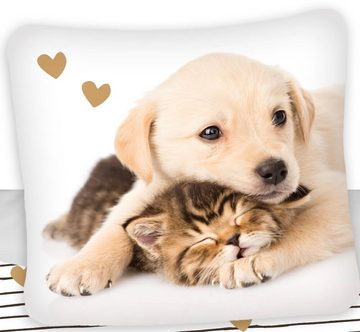 Bettwäsche Golden Retriever - Hund & Katze - Bettwäsche-Set, 135x200 & 80x80, TOP!, Baumwolle, 100% Baumwolle