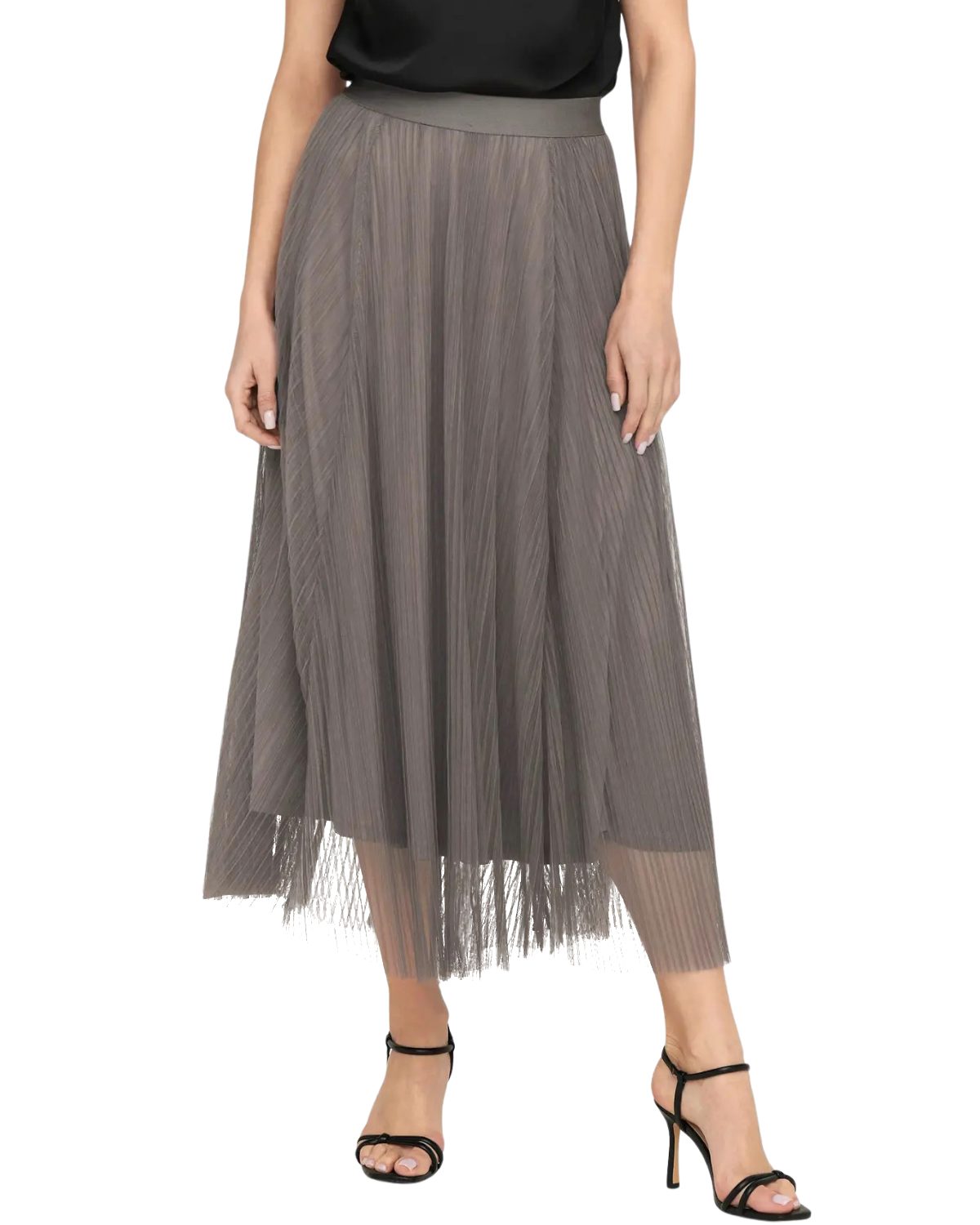 ONLY Maxirock Maxi-Rock Fließender Stoff mit angenehmem Tragegefühl