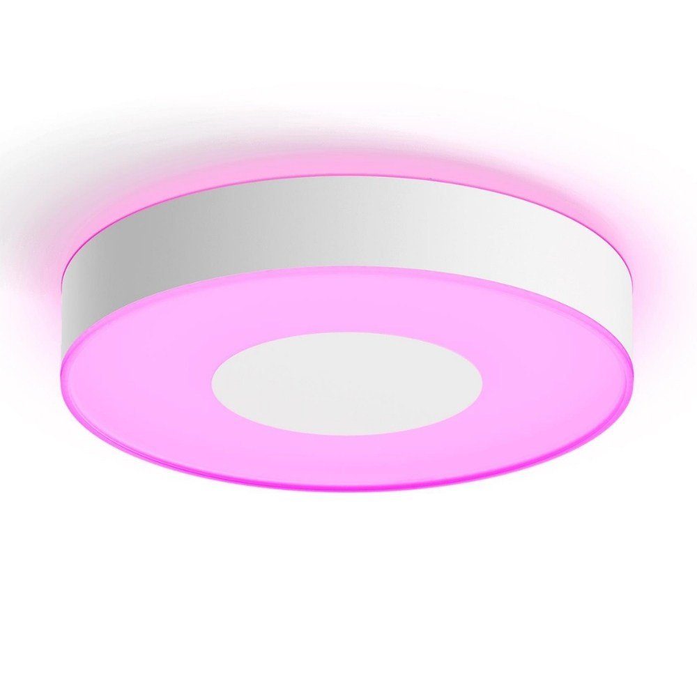 Philips Hue LED Deckenleuchte Bluetooth White & Color Ambiance LED Deckenleuchte Infuse in Weiß, keine Angabe, Leuchtmittel enthalten: Ja, fest verbaut, LED, warmweiss, Deckenlampe, Deckenbeleuchtung, Deckenlicht
