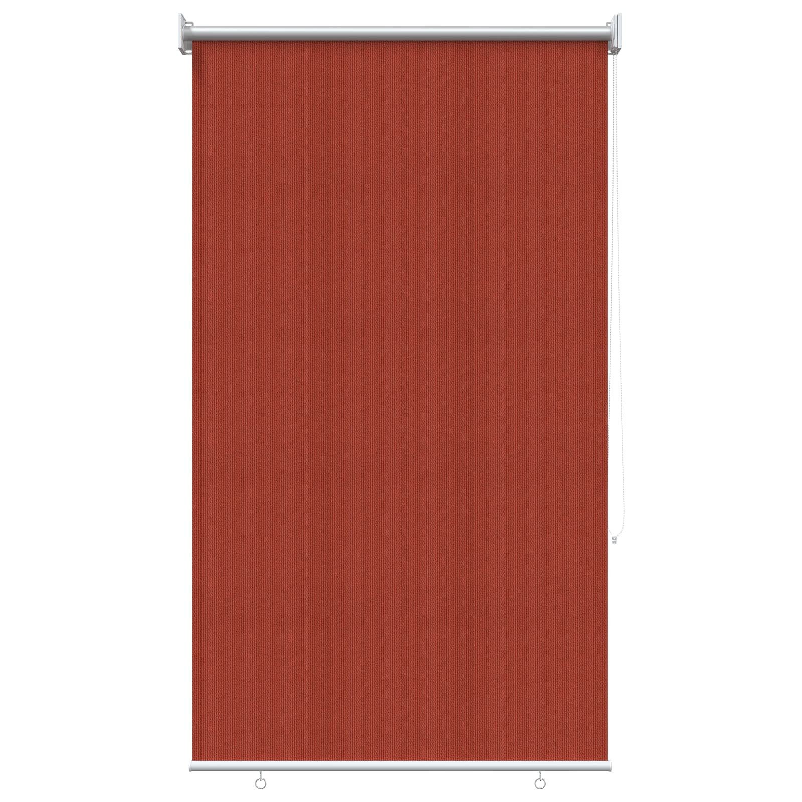Rollo Außenrollo 90% UV-Block Terrakotta 60 x 140 cm HDPE, vidaXL