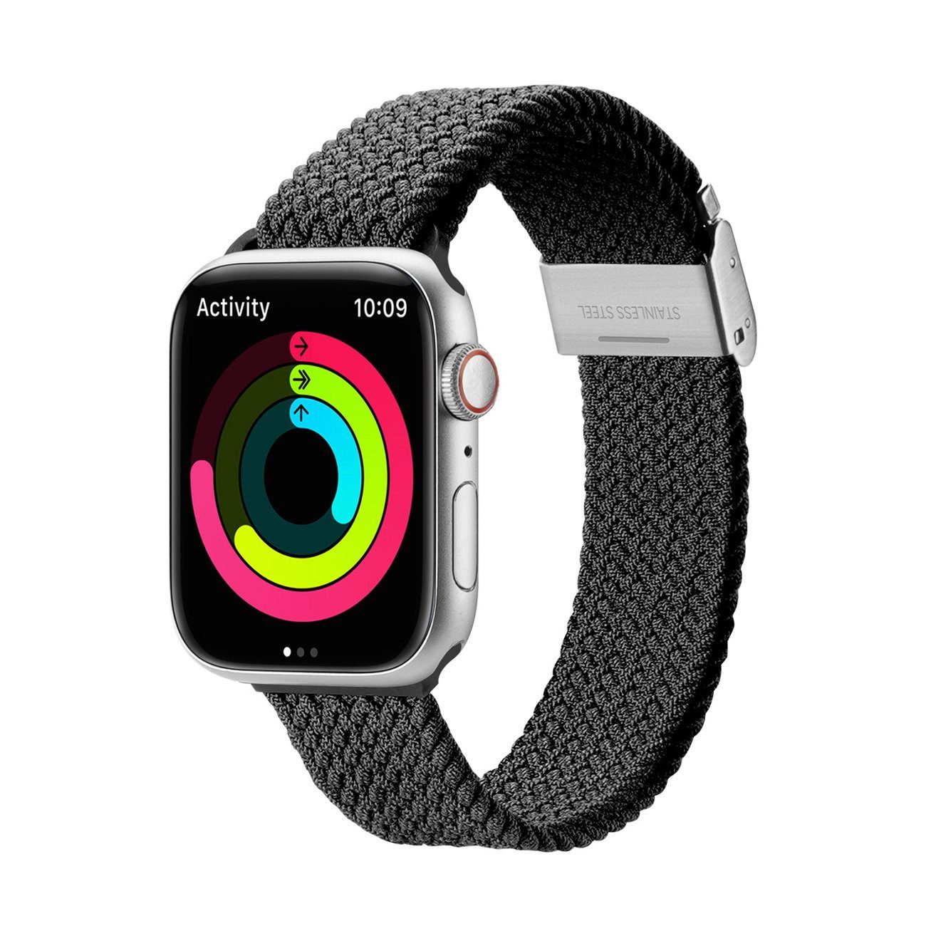 Dux Ducis Uhrenarmband Strap (Mixture II Version) Armband für Apple Watch) Schleifenarmband Schwarz