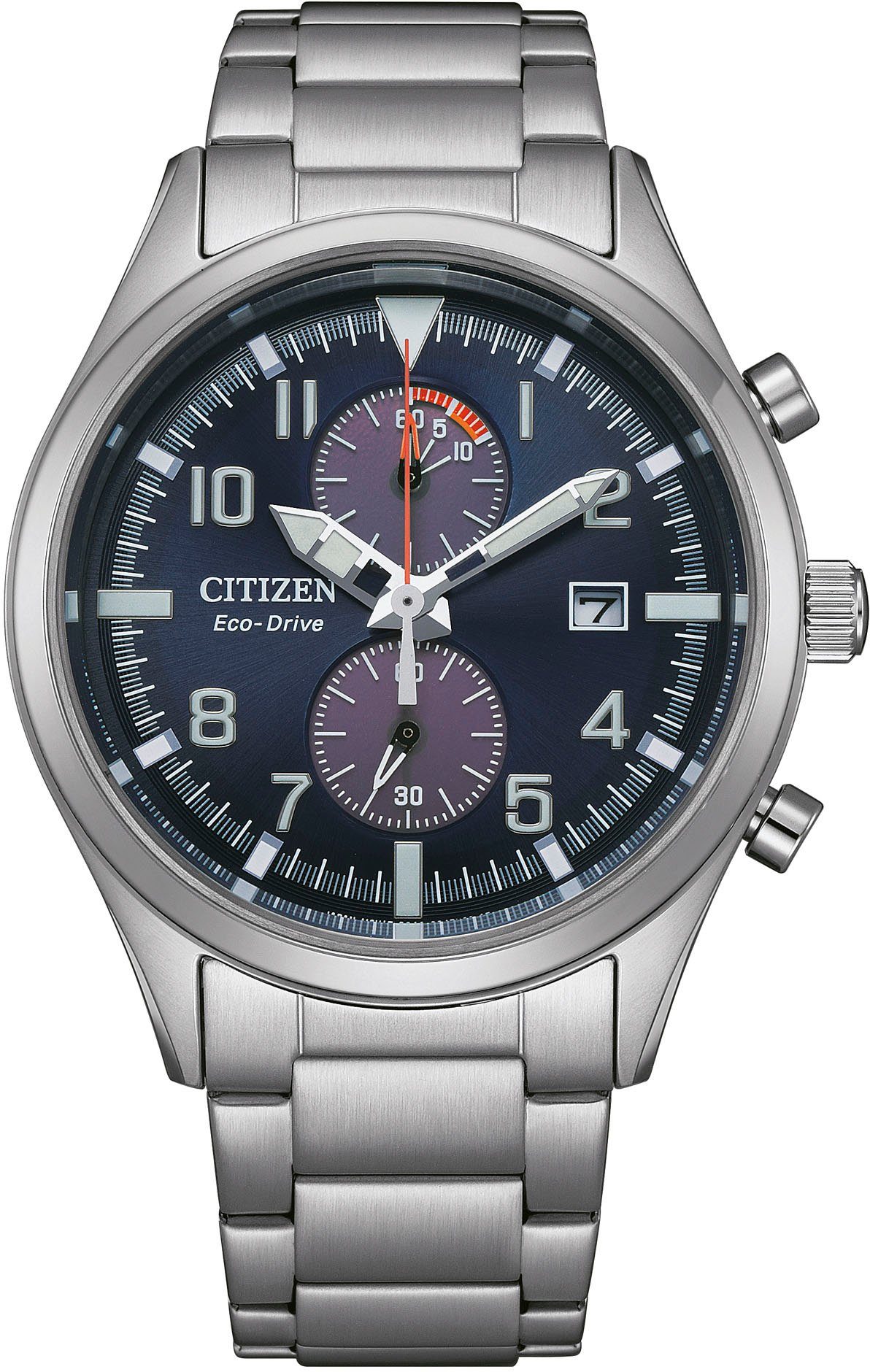 Citizen Chronograph CA7028-81L, Armbanduhr, Herrenuhr, Solar, Stoppfunktion