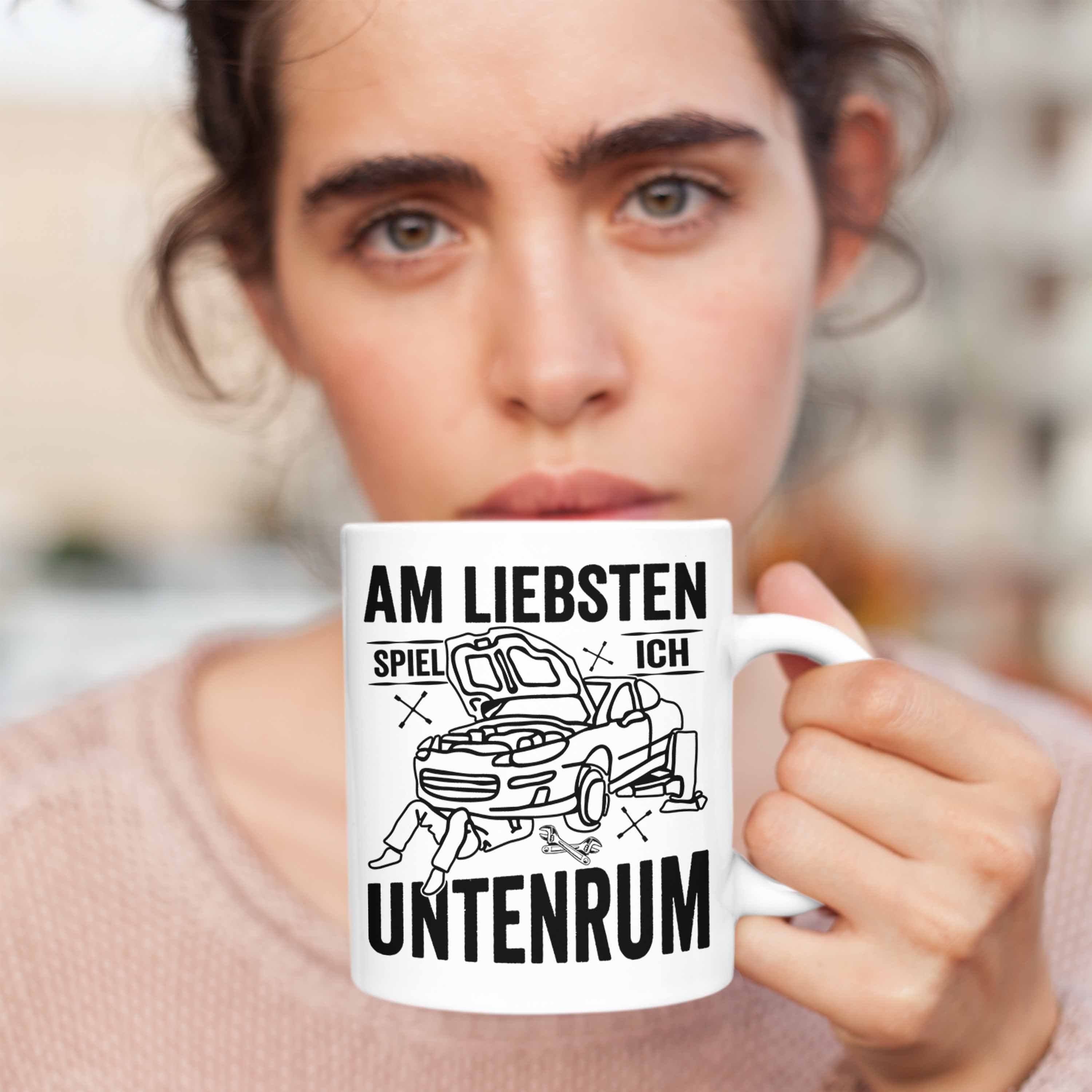 Spruch Trendation KFZ Tasse Männer KFZ Geschenk Mechaniker Geschenk Weiss Tasse Mechatroniker