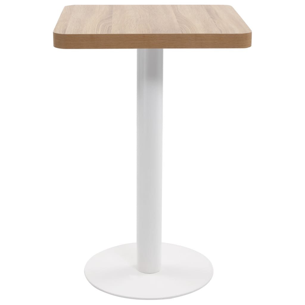 vidaXL Esstisch, Bistrotisch Hellbraun 50x50 cm günstig online kaufen