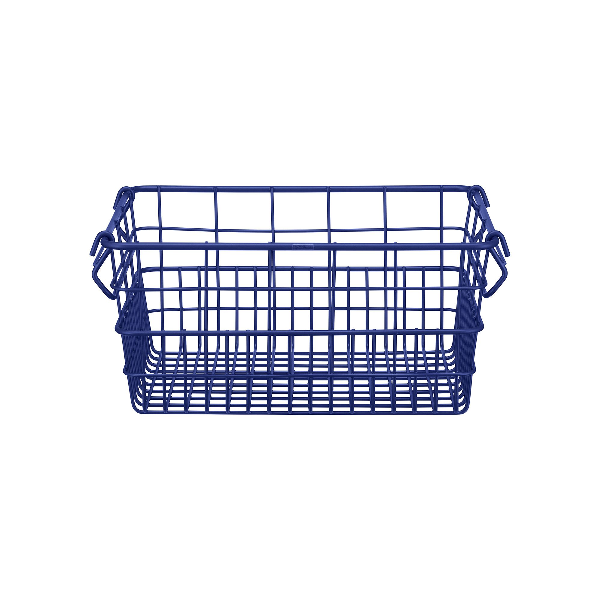 blomus Aufbewahrungskorb -KAGO- Aufbewahrungsbox, Gitterkorb, Organizer: moderner Drahtkorb (1 St), moderner Designfokus, Metall, Henkel zum Tragen, Stapelbar