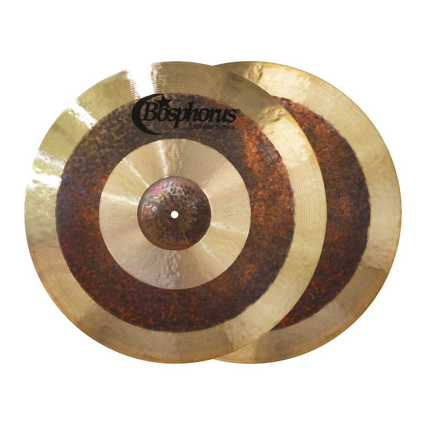 Bosphorus Cymbals Becken Bosphorus Becken Antique Hi-Hat Dark 14 Zoll,Schlagzeug, Becken