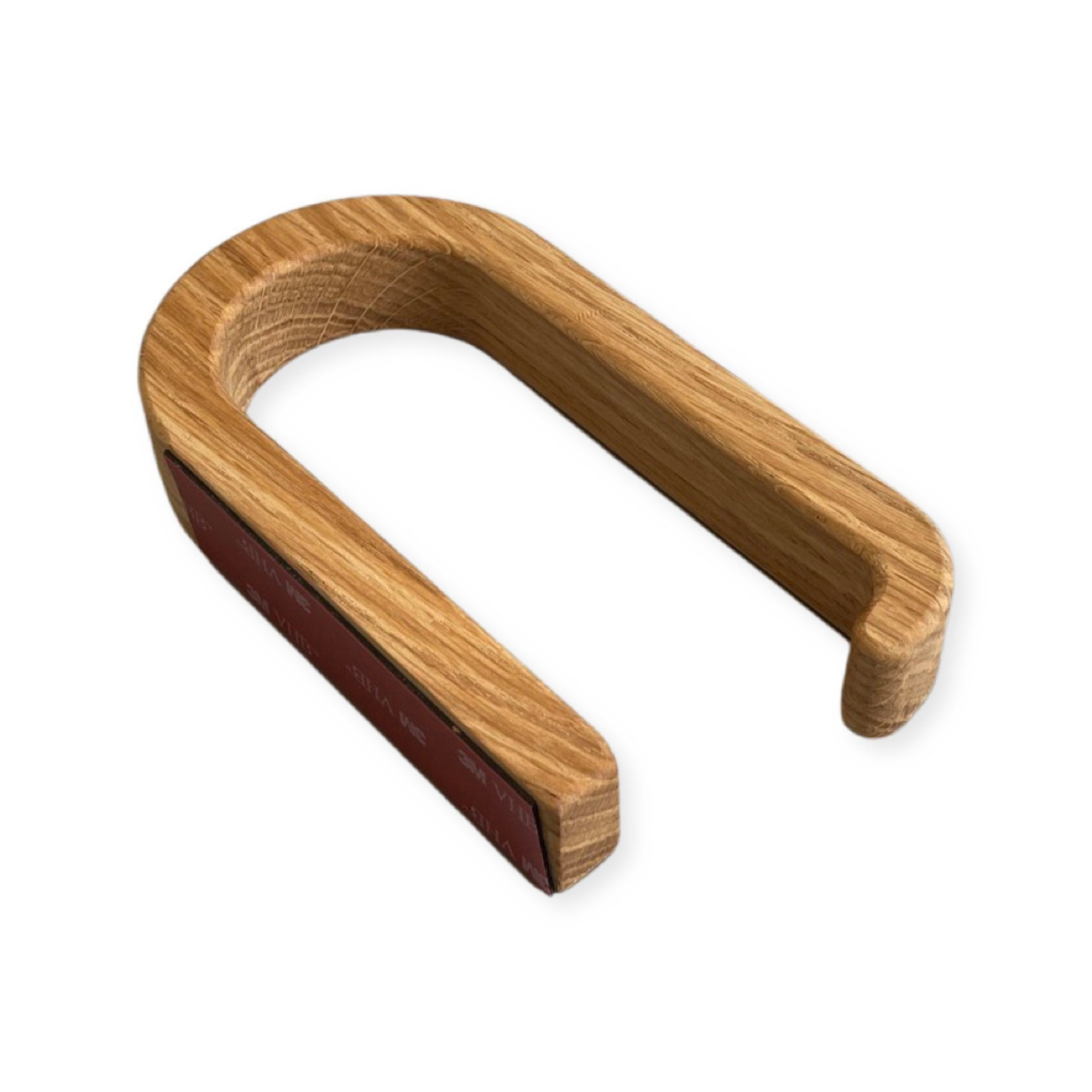 ekengriep Toilettenpapierhalter Rundes Design aus Holz Eiche, starke Befestigung ohne Bohren