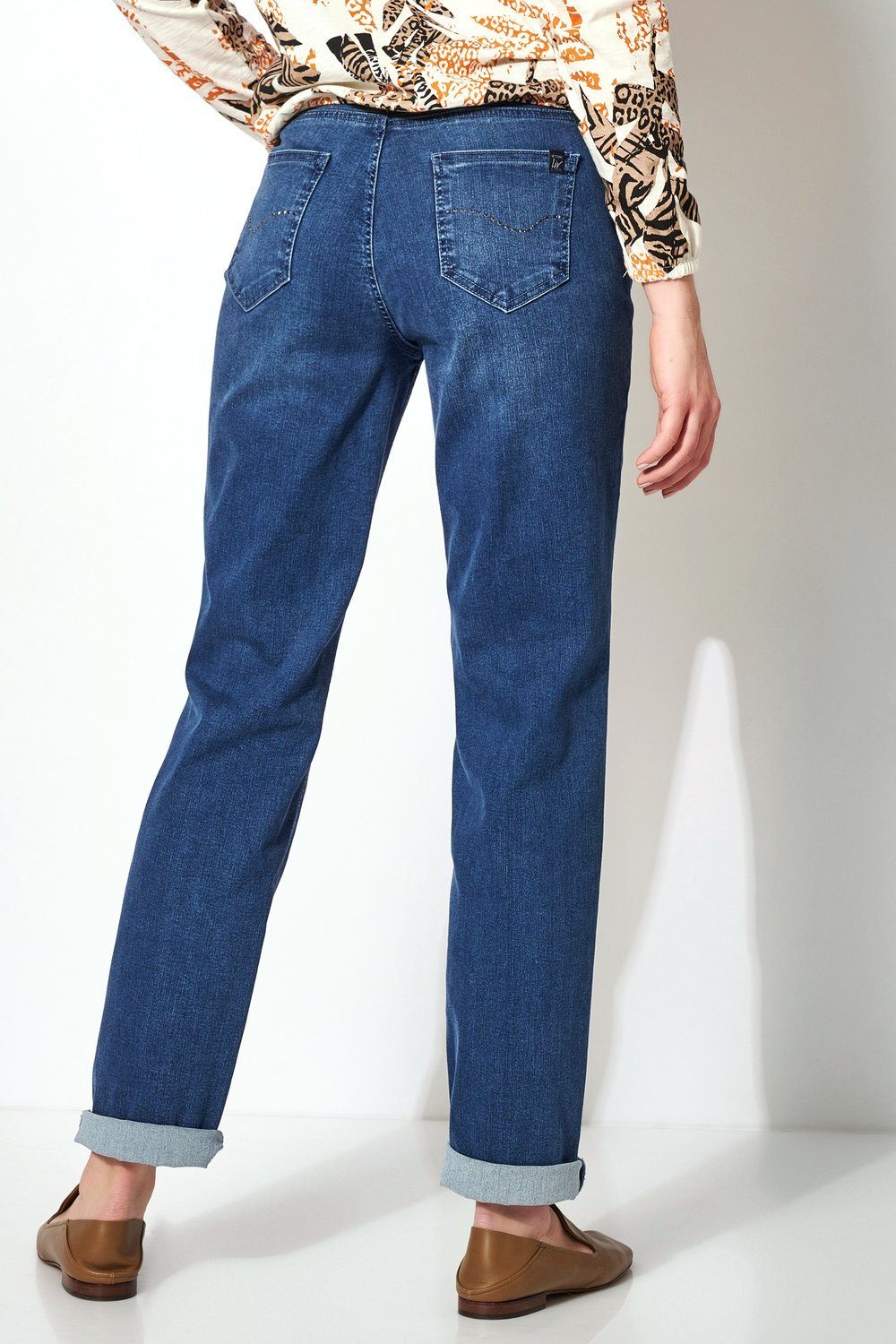 5-Pocket-Hose Blue Relaxed Liv Used TONI by Stone