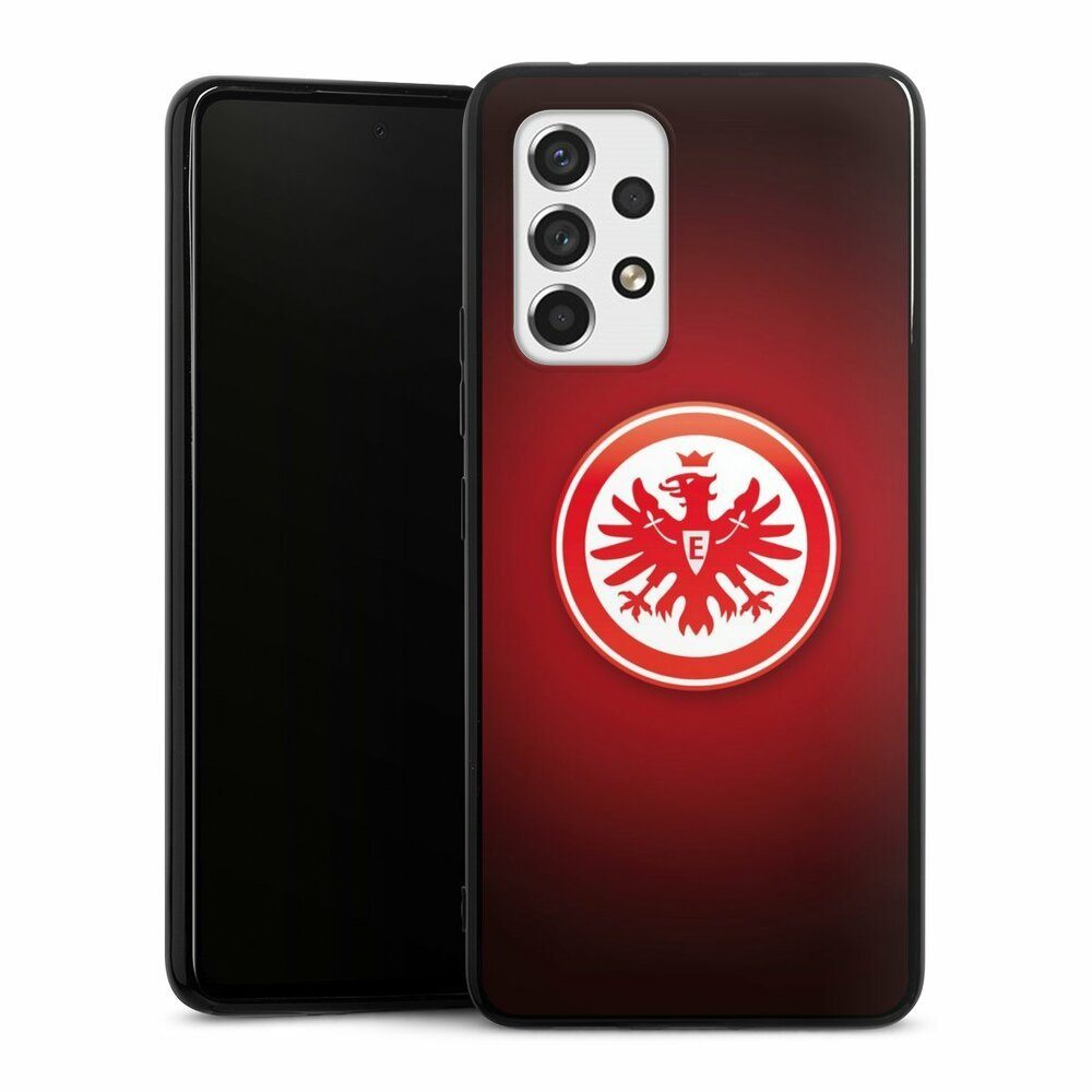DeinDesign Handyhülle Eintracht Frankfurt Offizielles Lizenzprodukt Wappen, Samsung Galaxy A53 5G Silikon Hülle Bumper Case Handy Schutzhülle