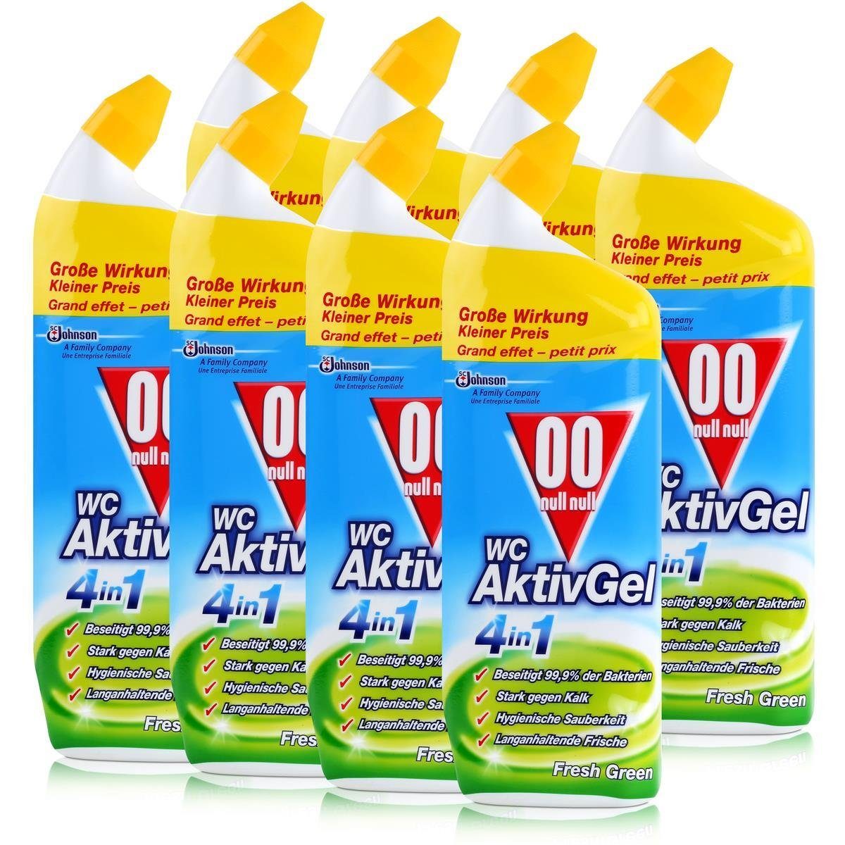 00 null null WC Aktiv Gel 4in1 Fresh Green 750ml - Stark gegen Kalk (8 WC-Reiniger