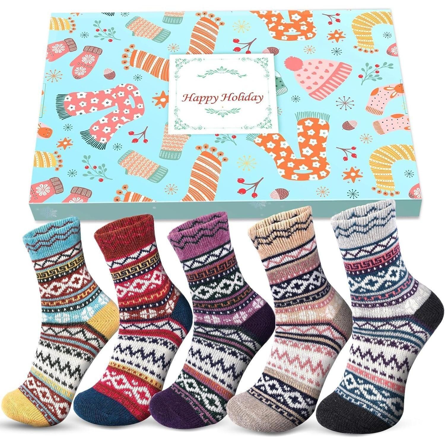 LuxusKollektion Thermosocken Thermosocken Damen Weihnachten 2024: Warme Dicke Wintersocken