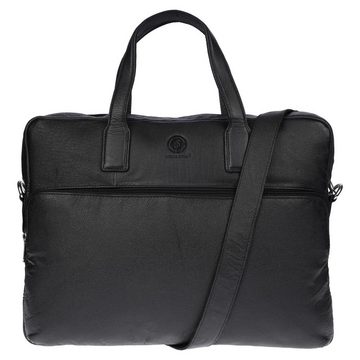 Christian Wippermann Businesstasche 15 Zoll Leder Laptoptasche Aktentasche Arbeitstasche Tasche Herren (1 tlg), Büro Messenger Bag