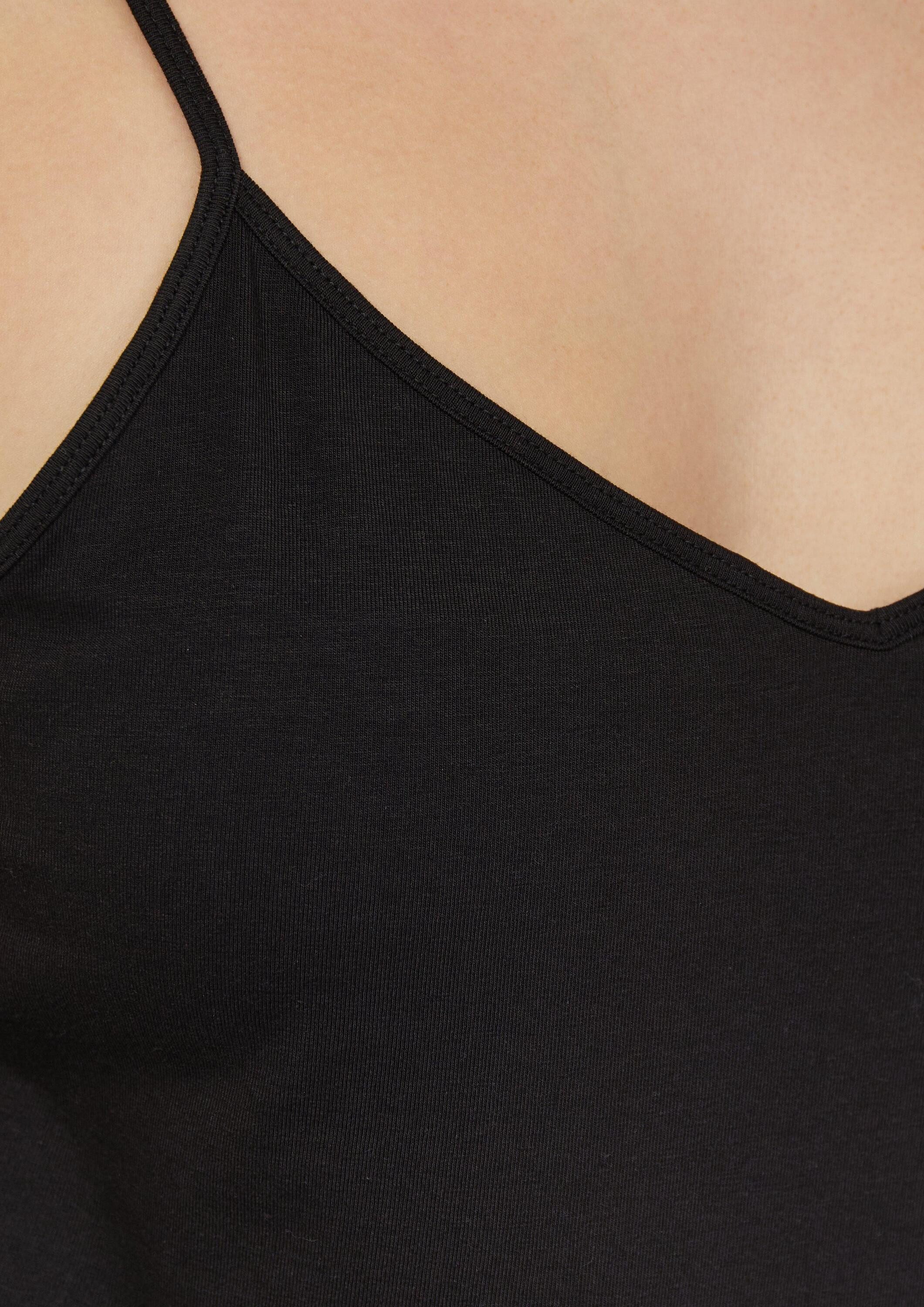 QS Muskelshirt T-Shirt Elastisches Spaghettiträgertop