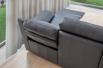 CALIA ITALIA Ecksofa Andrea, L-Form, mit elektrischer Relaxfunktion, in Leder, 253 cm Breite