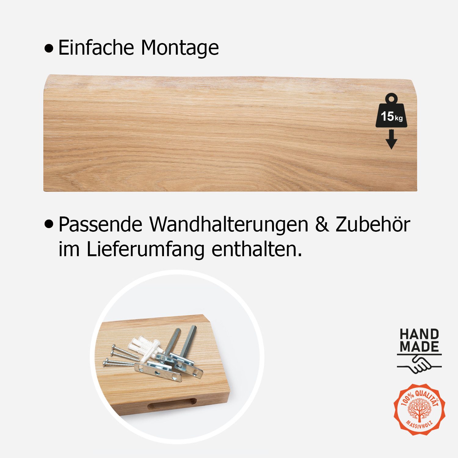DomDeco Wandregal Wandregal NATURA günstig online kaufen