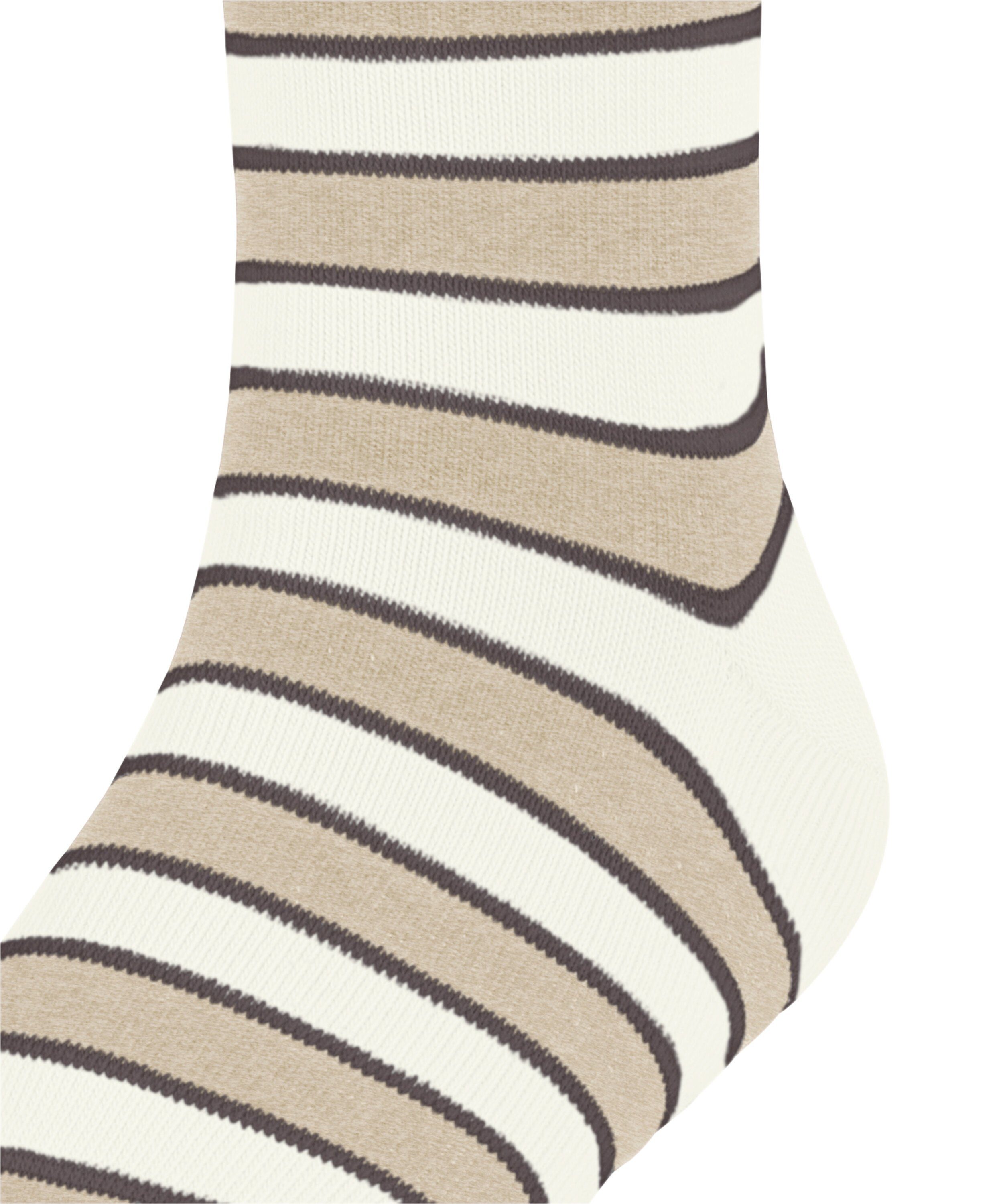 Simple Socken (4650) FALKE Stripes (1-Paar) sand mel.