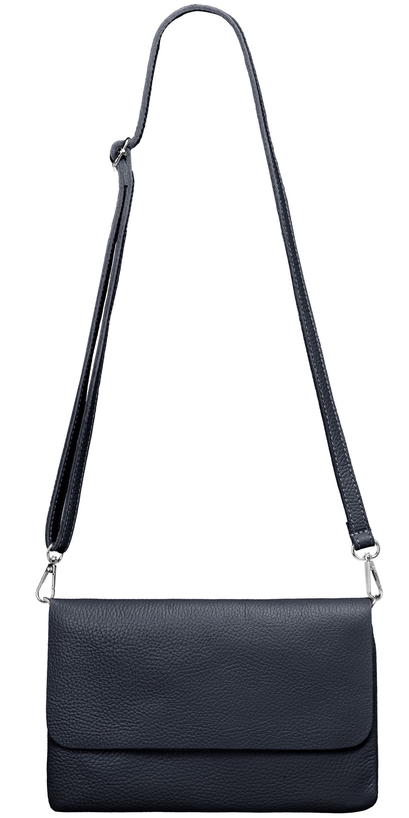 Caspar Clutch Abendtasche Damen Leder Handtasche - CLASSIC LINE - Modell No.835, leicht, elegant & unempfindlich - 100% Echtleder - Handmade in Italy