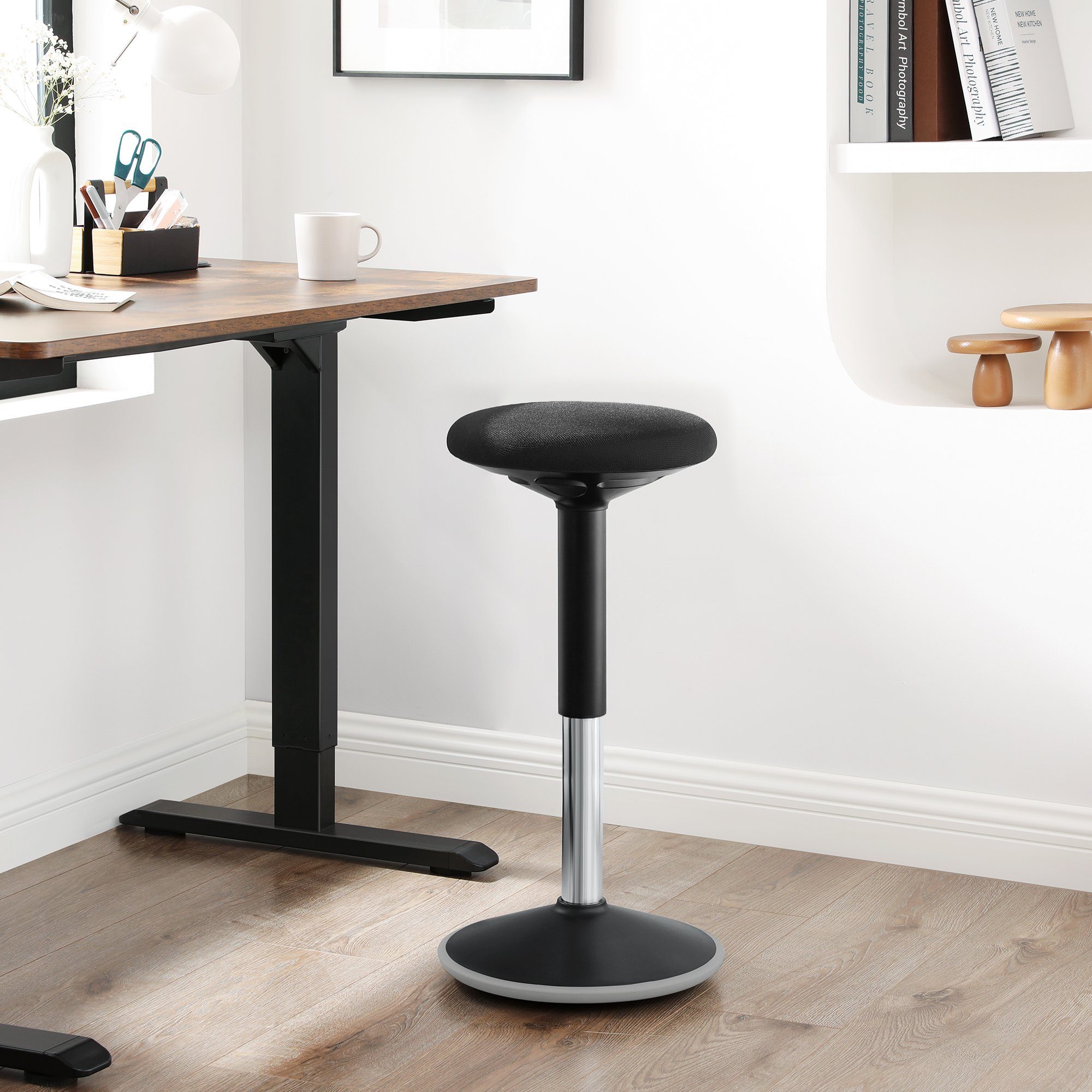 SONGMICS Arbeitshocker, ergonomischer Arbeitshocker, 360°, höhenverstellbar günstig online kaufen