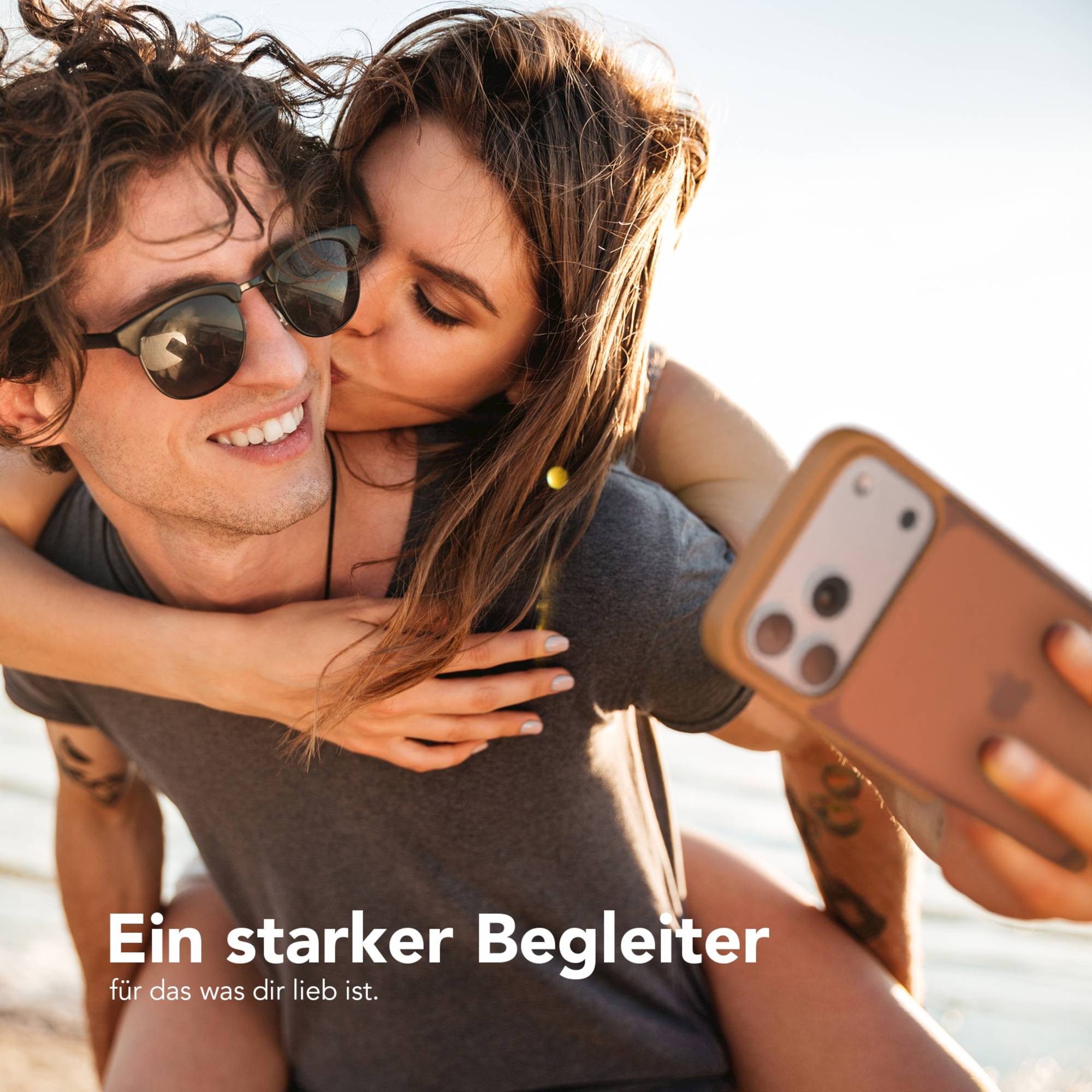 EAZY CASE Handyhülle Outdoor Case für Apple iPhone 17 Pro Max 6,9 Zoll, Handyhülle Outdoor Slimcover kratzfest transparent Braun – Bild 2 von 5