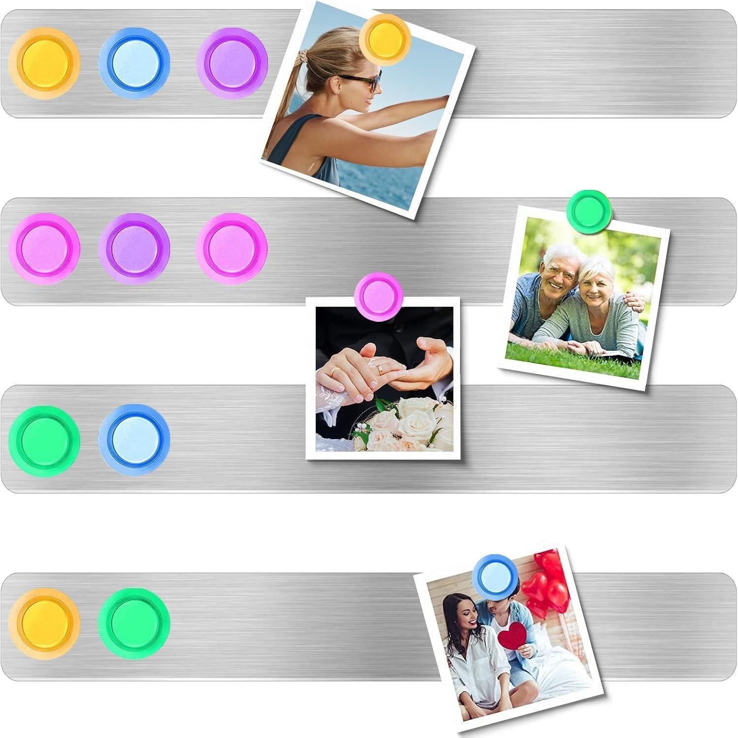 LuxusKollektion Magnettafel Magnettafel selbstklebend 4er Set mit 10 Magneten