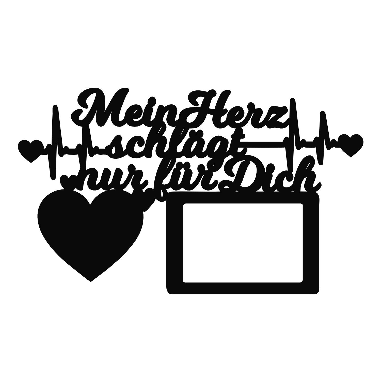 Namofactur Bilderrahmen Bilderrahmen 'Mein Herz schlägt nur für Dich - Ich günstig online kaufen