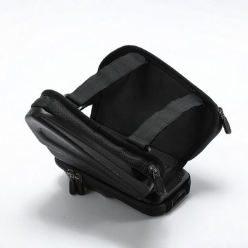 SachsenRAD Fahrradtasche Rahmentasche Smart, Fahrradtasche mit Handyfach, Reinigung mit einem feuchten Tuch; für Smartphones kleiner 6,5 Zoll; geräumige Tasche; Reißverschluss von unten nach oben;