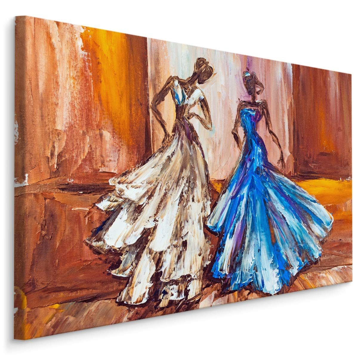 Muralo Leinwandbild Menschen – Leinwandbild Wandbild Kunstdruck Wohnzimmer, Frau (1 St), Porträt – Frauen – Schöne Menschen, 30 x 20 cm, aufhängefertig