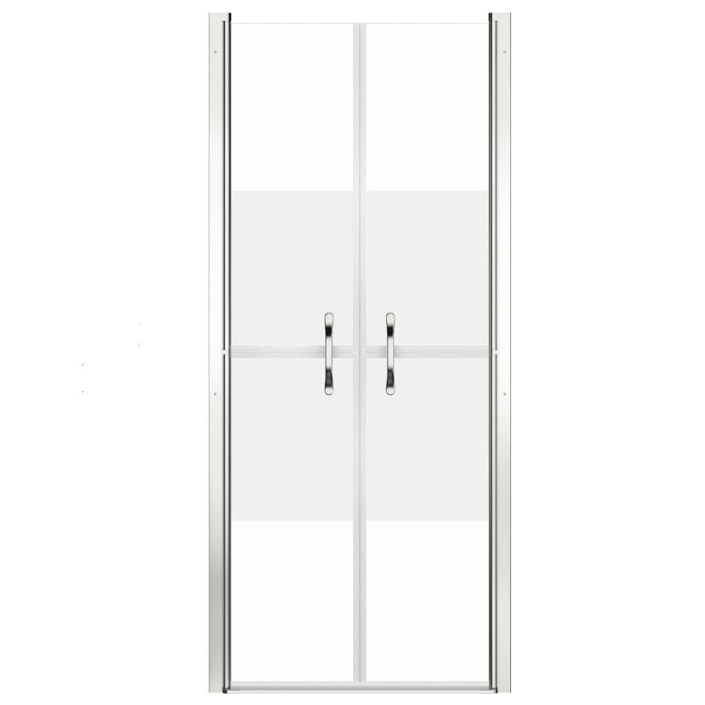vidaXL Duschwand 91 x 190 cm Duschtür Halbmatt ESG 91x190 cm