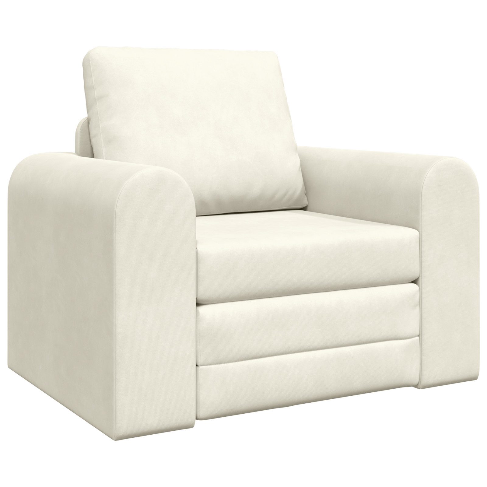 vidaXL Sofa Boden Schlafsofa 2-in-1 Creme günstig online kaufen