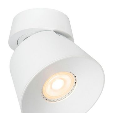 click-licht Deckenleuchte Deckenstrahler Trigono in Weiß GU10 1-flammig ES-111, keine Angabe, Leuchtmittel enthalten: Nein, warmweiss, Deckenlampe, Deckenbeleuchtung, Deckenlicht