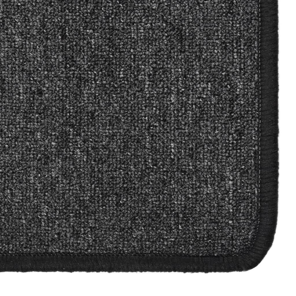 vidaXL Teppich Teppichläufer Anthrazit 50x200 cm, Rechteckig, Höhe: 0.3 mm – Bild 3 von 5
