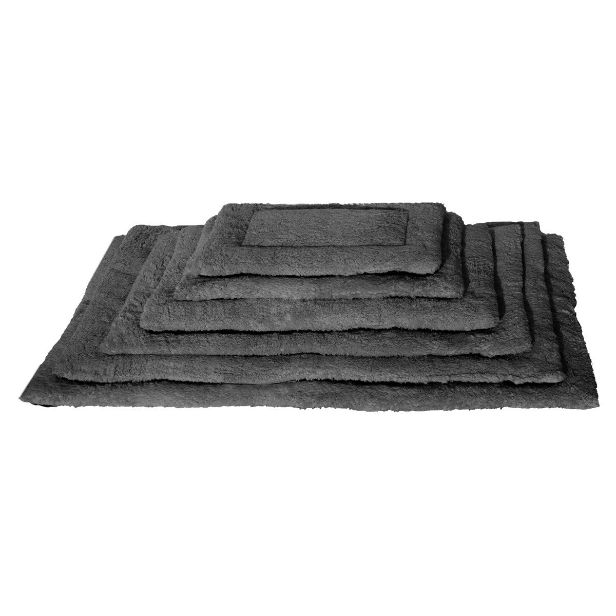 SURPLUS Tierdecke Liegedecke mit Schaffell-Imitation Basic grau