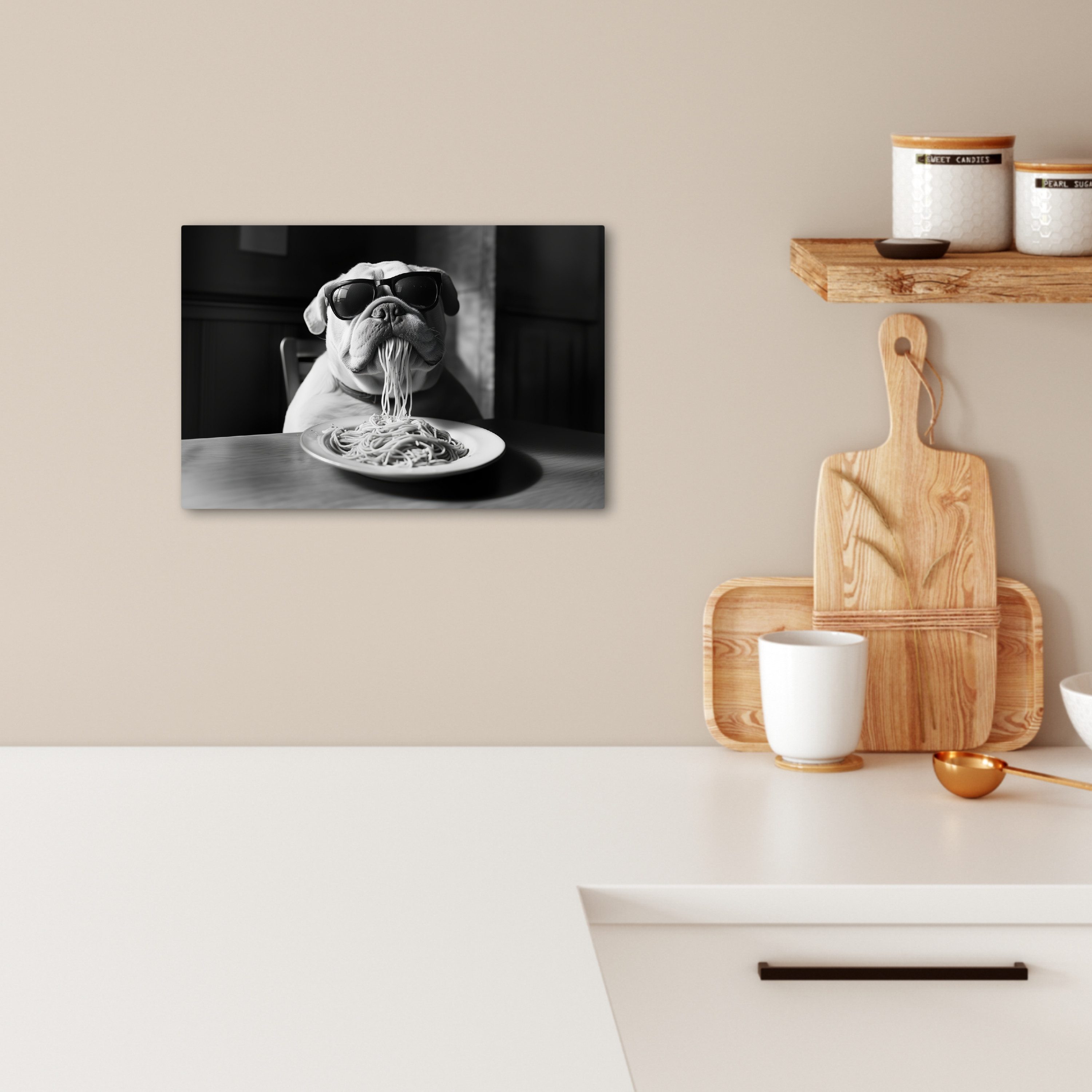 OneMillionCanvasses® Leinwandbild Hund - Bulldogge - günstig online kaufen