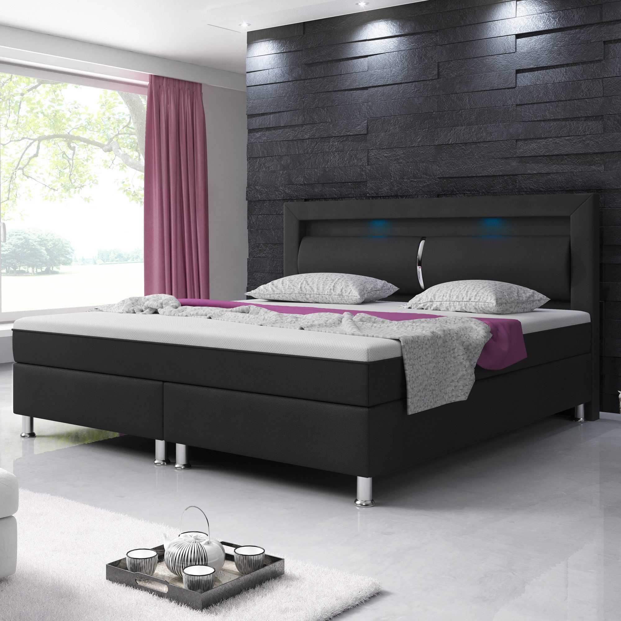 inter Boxspringbett Milano 180x200 cm mit günstig online kaufen