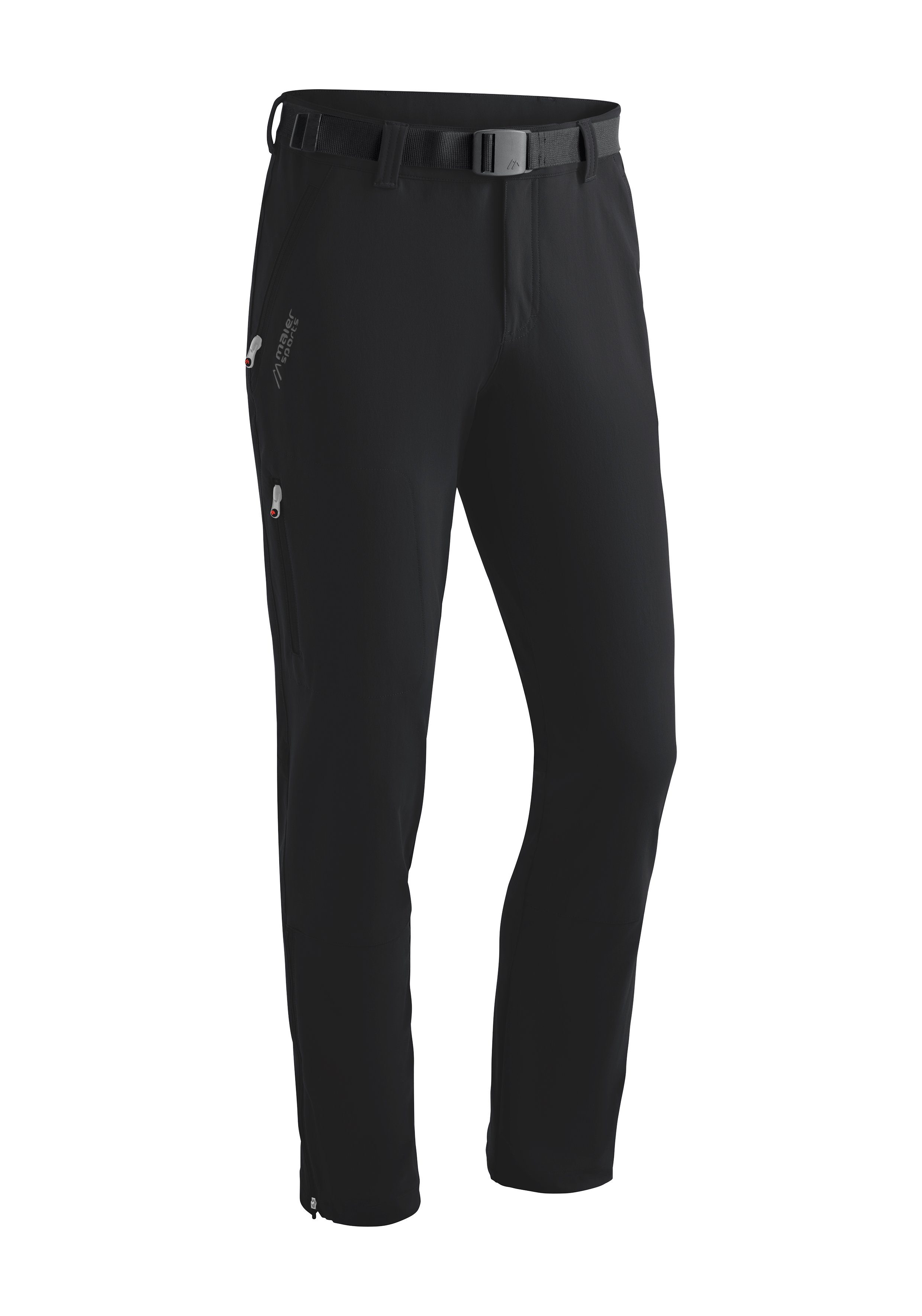 Maier Sports Funktionshose Naturno slim Schmal geschnittene Trekkinghose, elastisch schwarz