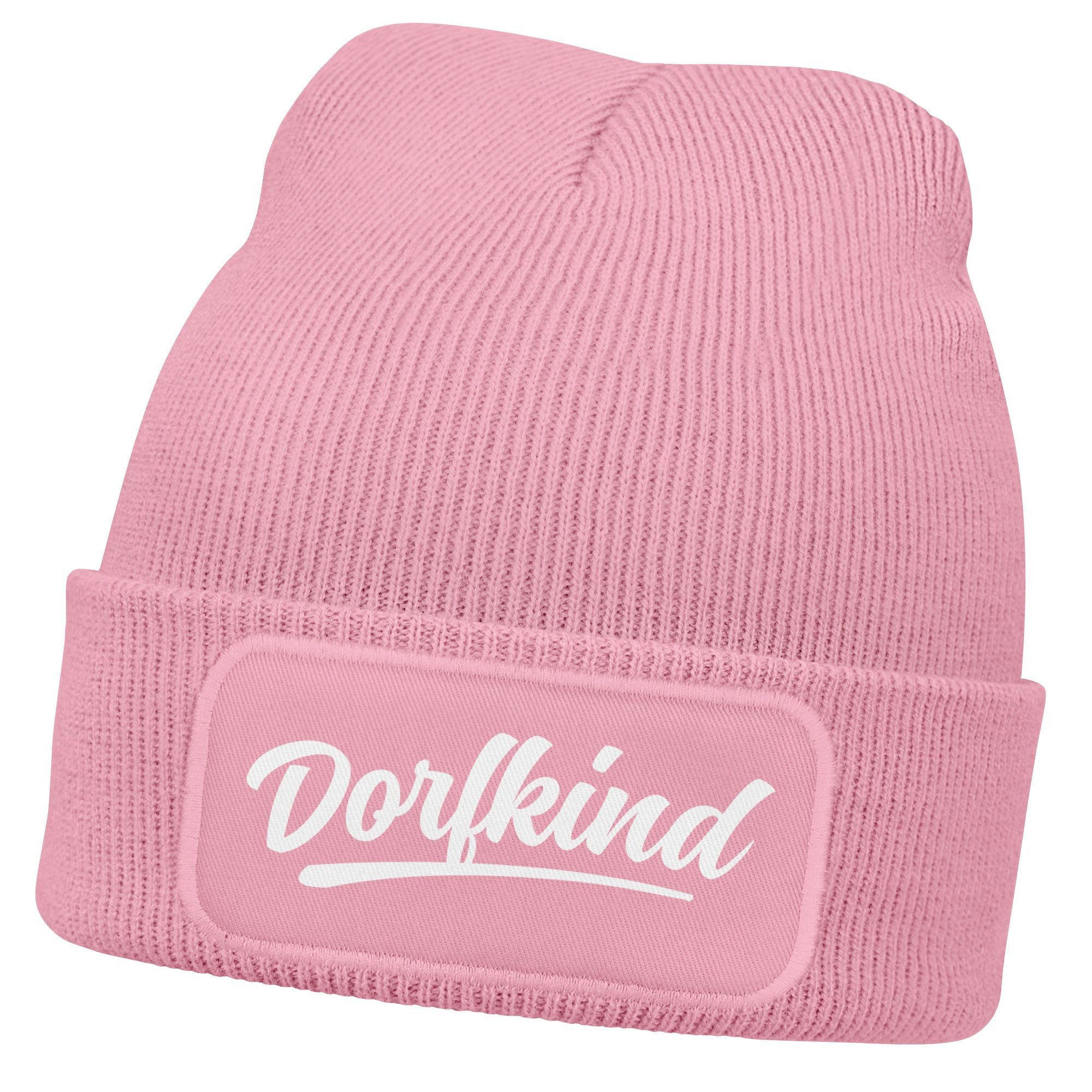 Strickmütze Damen Beanie mit Patch Strickmütze mit Spruch Aufdruck Lustig