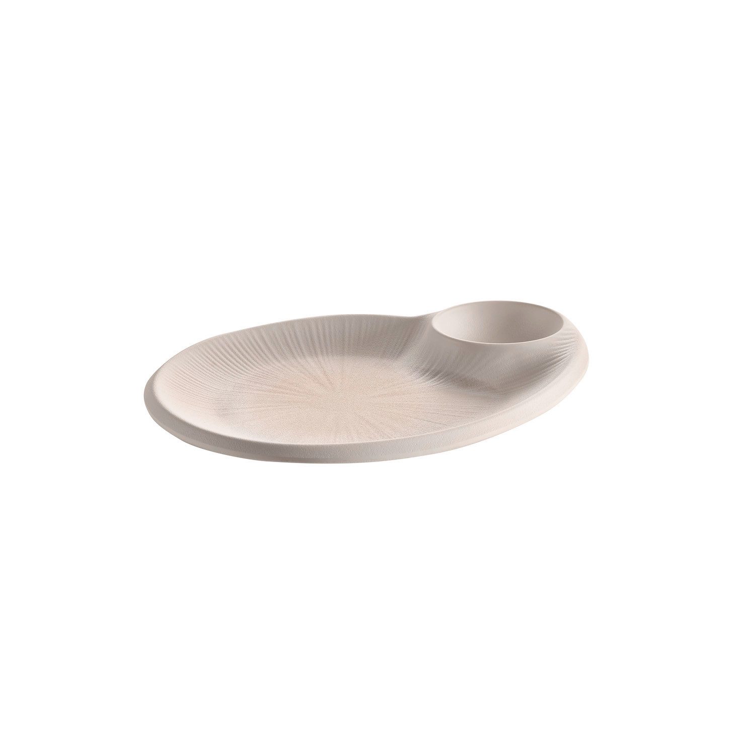 APS Teller BLUSH, Melamin, (1 St), Melamin-Teller integriertes Dipschälchenstapelbar