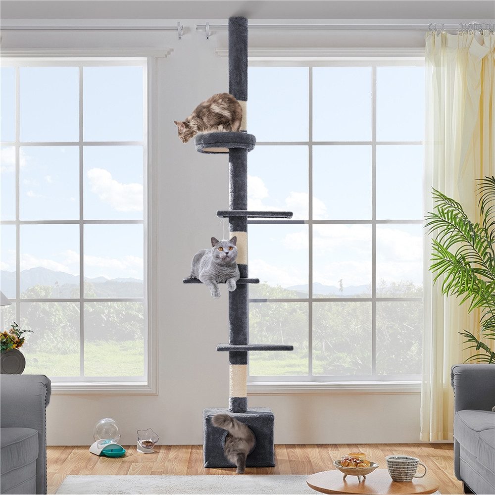 Yaheetech Kratzbaum, Kletterbaum Katzenbaum deckenhoch XXL günstig online kaufen